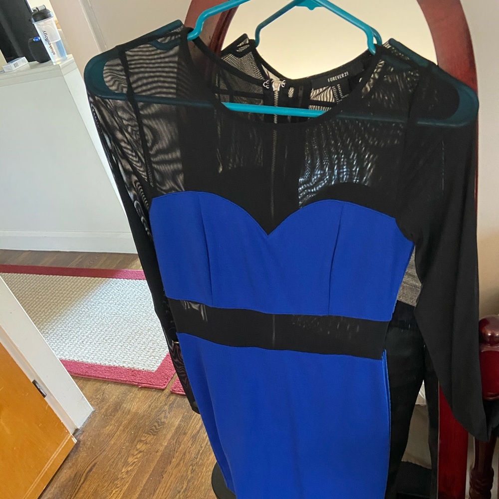 Forever 21 black sheer dress